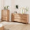 Ensemble de chambre à coucher 2 pièces - commode 5 tiroirs et commode 9 tiroirs