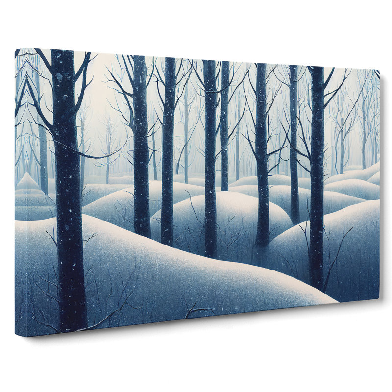 Hopeful Winter Forest - Wrapped Canvas, 40cm H x 60cm W x 3cm D