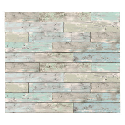 Adhésif décoratif bois bord de mer
