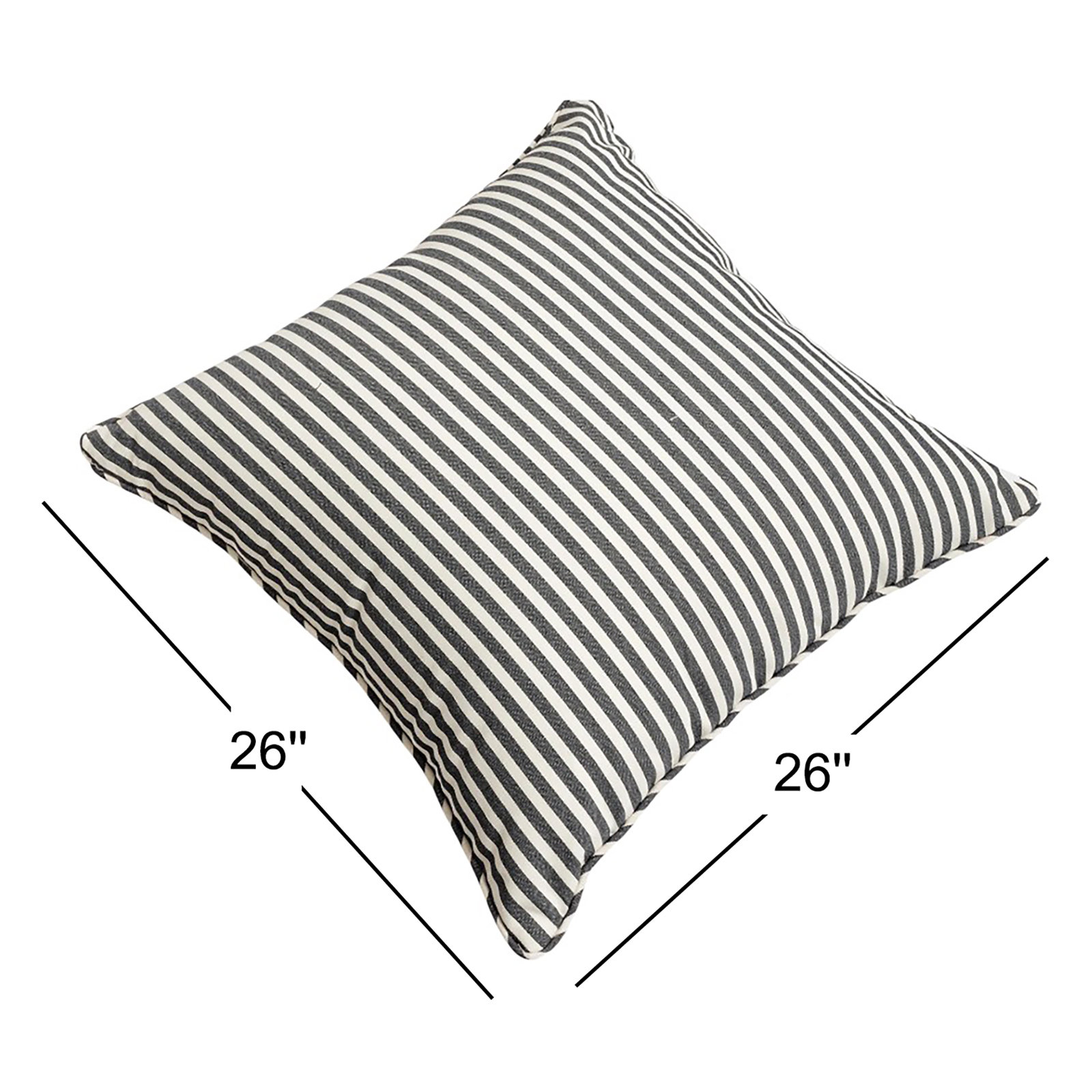 Laurens Outdoor Pillow, Navy, 26"H x 26"W
