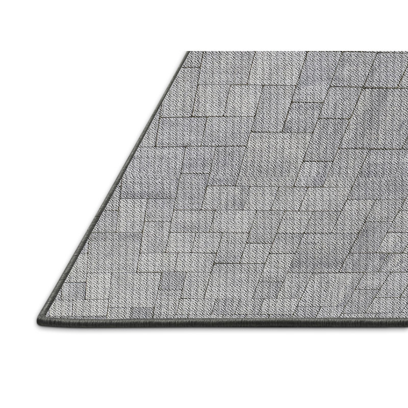 Tapis géométrique gris, Rectangle 3 pi x 5 pi