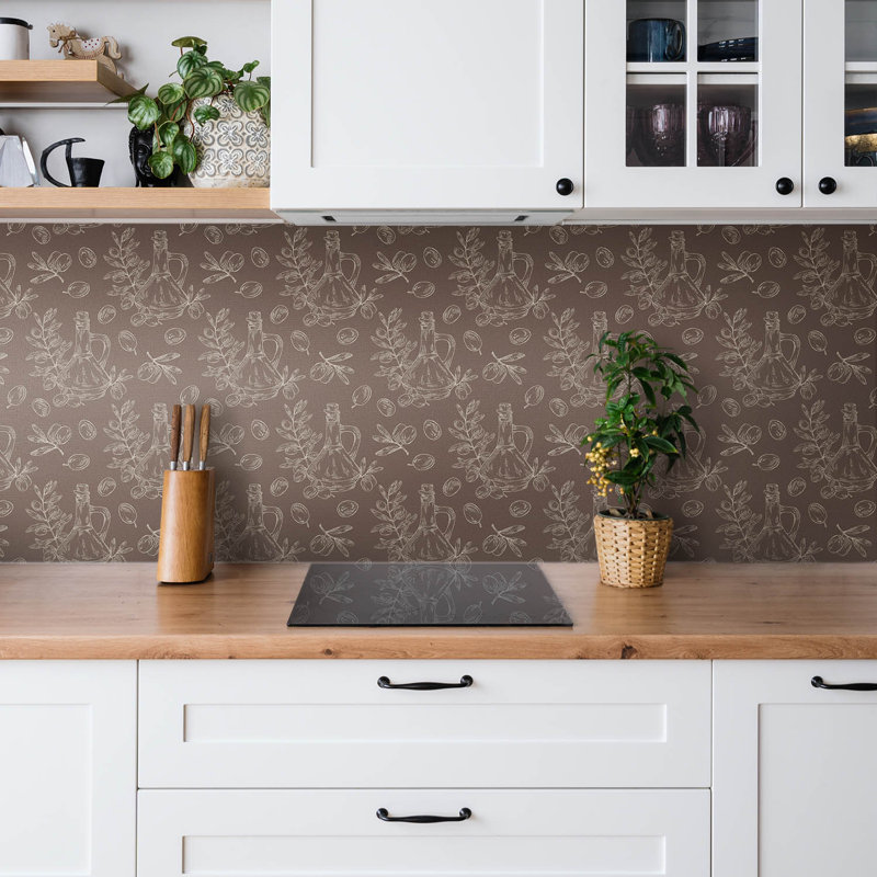 Sabrina 30cm x 30cm PVC Mosaic Tile in Brown