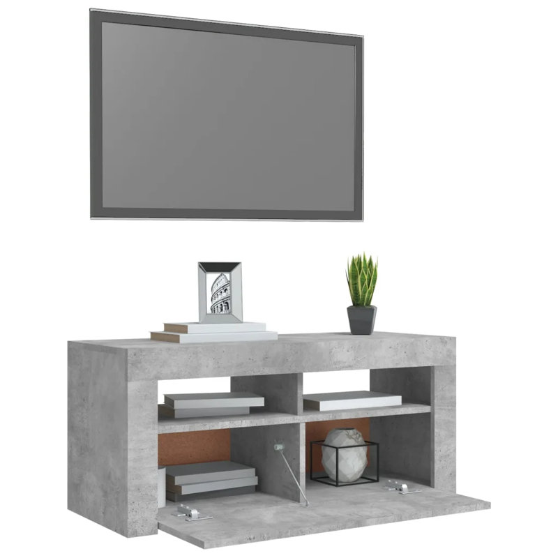 Reine Unfinished TV Stand for TVs up to 40", Concrete Grey