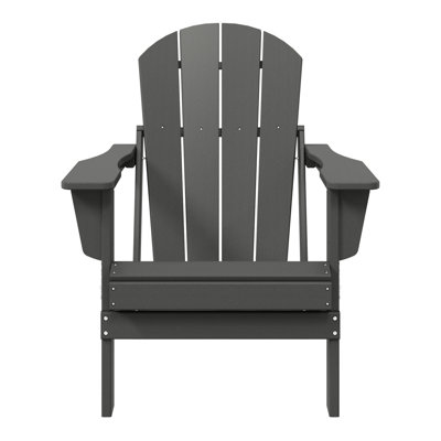 Shawnna Weather-Resistant Foldable Outdoor Adirondack Chair