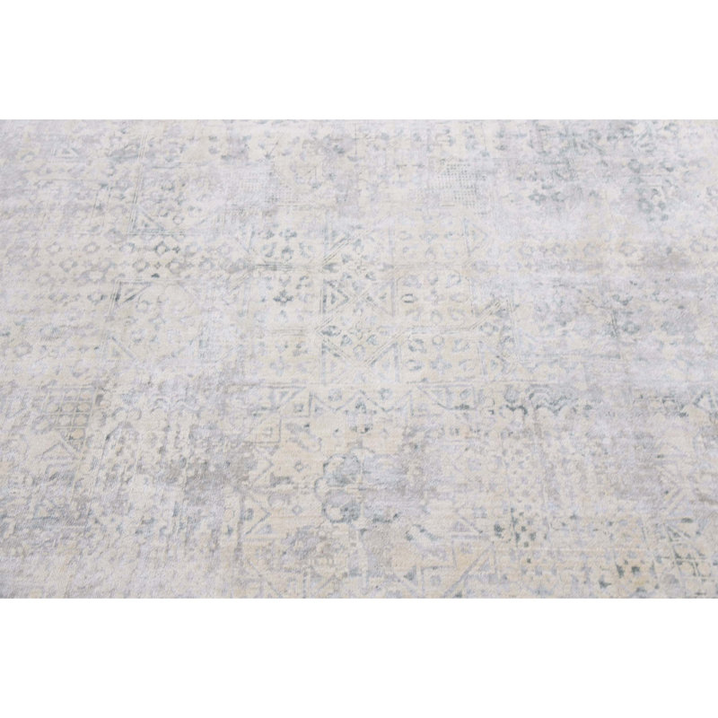Handmade Silk and Wool Area Rug, Rectangle 10' x 14'