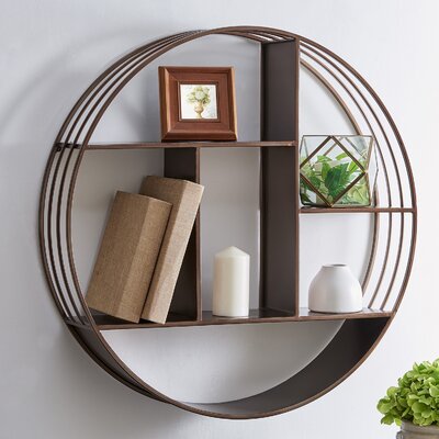 Gracie Oaks Entiat 3 Piece Circle Metal Accent Shelf & Reviews | Wayfair