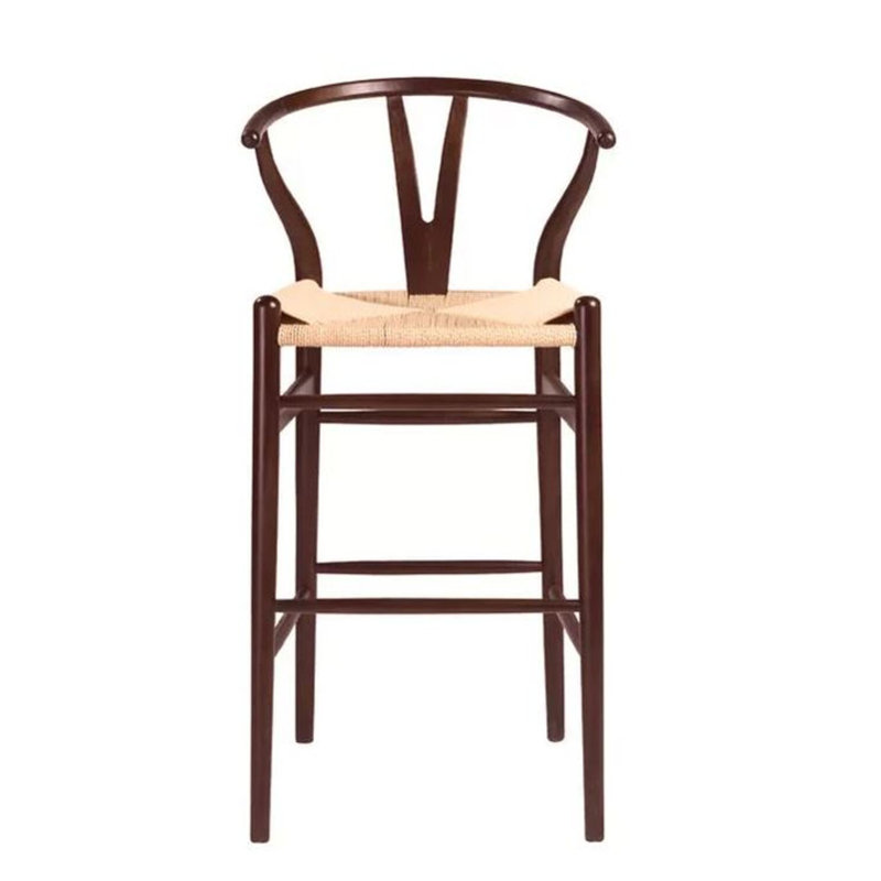 Tabouret en bois massif Uyuni, Noyer
