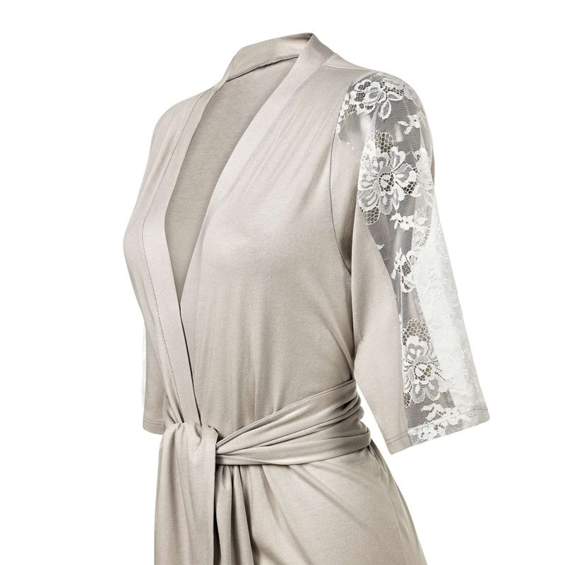 Estelle Cotton Blend Mid-Calf Bathrobe, XXL