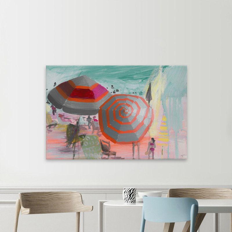 " Beachy Scene " by Parvez Taj, 40" H x 60" W x 1.5" D