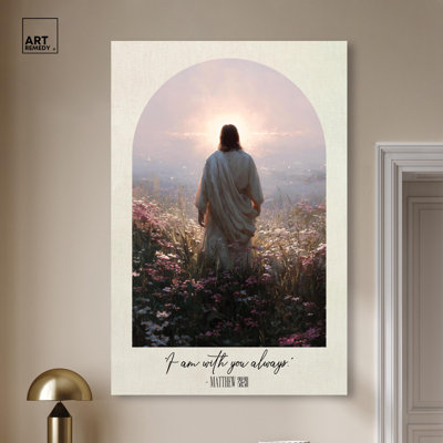 With You Always Canvas Print Christian Wall Decor by Art Remedy, Gallery Wrapped, 36 x 54