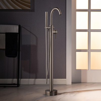 Ember 1 Handle Freestanding Tub Filler with Diverter