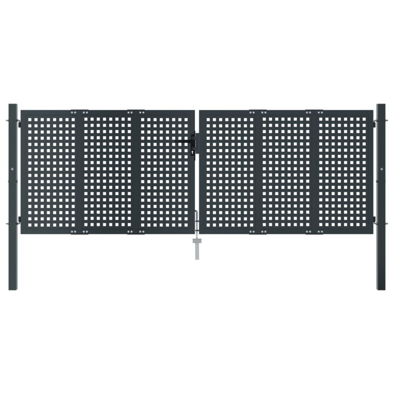 Ebern Designs Garden Gate Anthracite , 300cm H x 150cm W x 2.4cm D