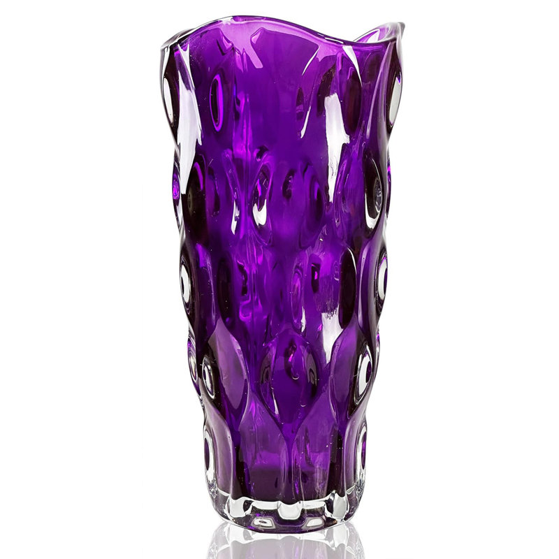 Glass Table Vase, Purple