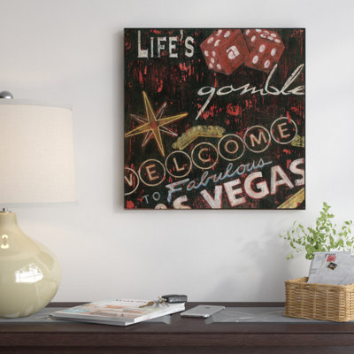 « life a », art textuel sur toile tendue