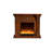 47.24"Brown Landscape Electric Fireplace With Decoration And Heating-119603337-108191633