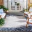 Tapis intérieur / extérieur ivoire / bleu marine / jaune Adheesh-1454528592