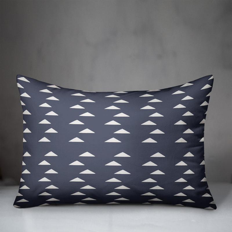 Abstract Outdoor Throw Pillow, Blue