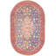 Tapis traditionnel bleu marine / orange