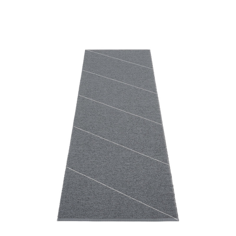 Randy Geometric Area Rug in Gray/White, Runner 2'3" x 7'6"