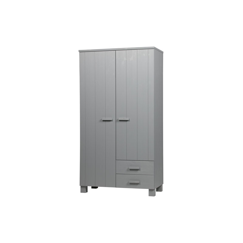 Dennis 2 Door Wardrobe, Grey