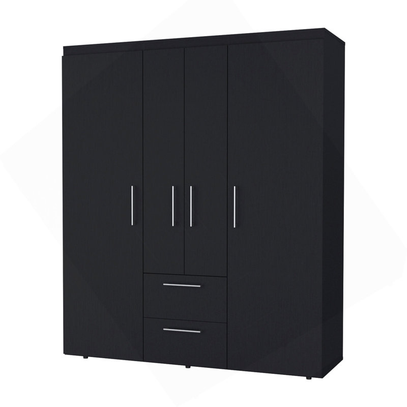 Armoire tout-en-un 2 portes Wenge