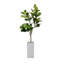 Figuier de 83,6 po avec figuier dans un pot de fleurs en pierre beige