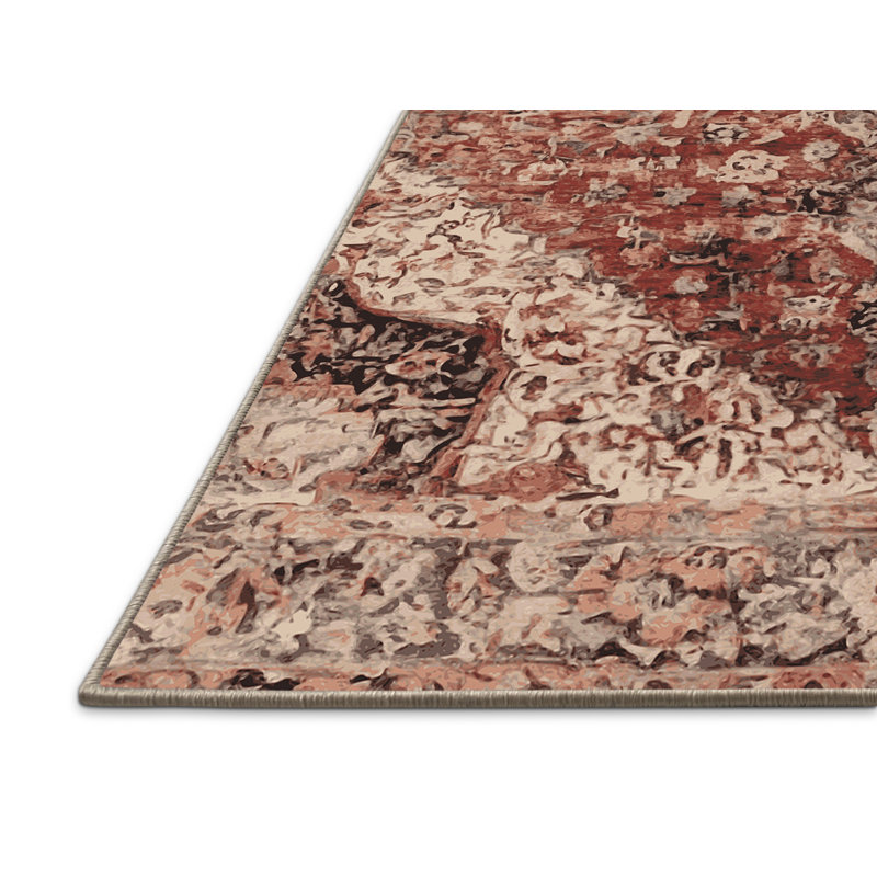 Tapis brun soyeux et moelleux, Rectangle 5 pi x 7 pi