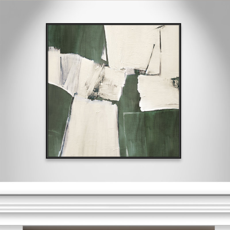 «Summer Sage Plateau I» par Judith Shapiro, H 41,5 po x l 41,5 po, Black