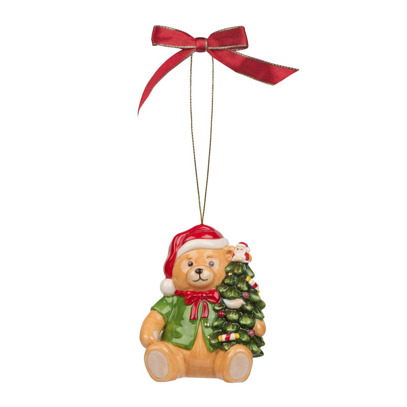 Spode Christmas Tree Christmas Bear Ornament