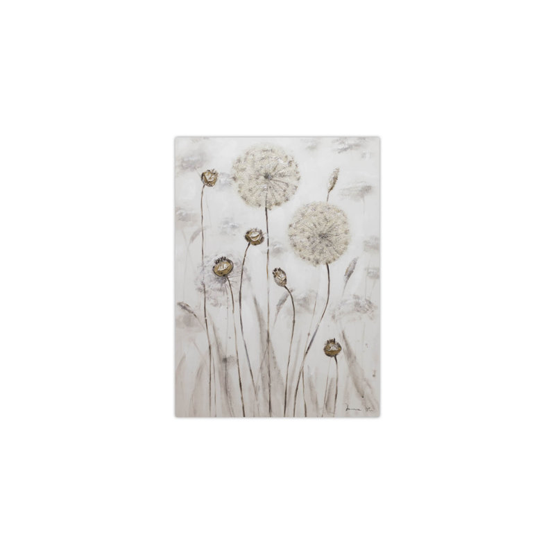 Hand -painted Delicate Meadow Acrylic Painting