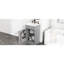 Meuble-lavabo de 18 po avec lavabo. Armoire blanche. Finition de la cuvette à la crasse. Tablette de porte et tablette réglable. Fabrication.-102075936