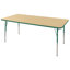 Table rectangulaire d'activités effaçables à sec avec pieds réglables-791962598-791962606-765072855