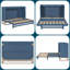 Queen Murphy Bed with Upright Cabinet Design, Space-Saving Foldable Bed for Compact Living-110090991