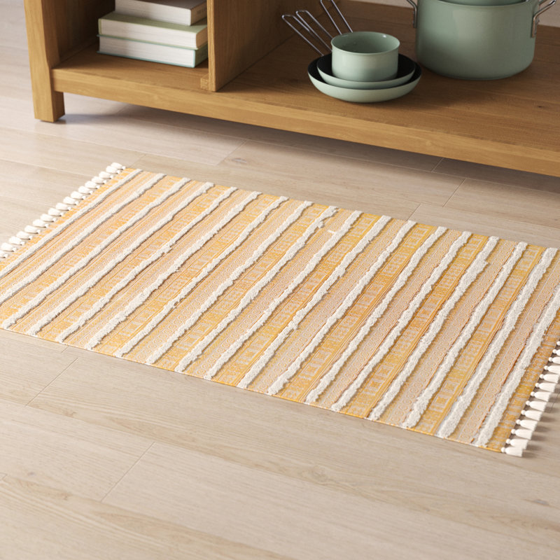 Laurent Cotton Striped Indoor Rug, Rectangle 2'6" x 4'