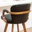 Tabourets de bar pivotants modernes en cuir 30 po-452270191-457180437