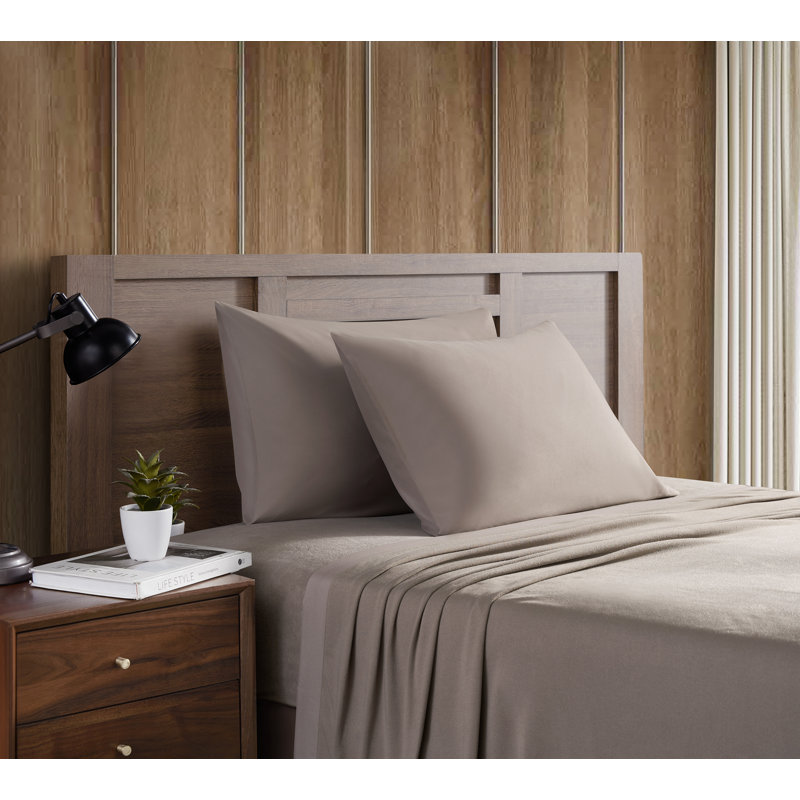 Ensemble de draps Lozka, Cendre, Simple