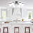 6 Lights Semi Flush Mount Ceiling Light Fixture, Modern Sputnik Chandelier Ceiling Lamp With E26 Bulb Base, Light Fixtures Ceiling Mount For Bedroom Kitchen Living Room Hallway-2009225698