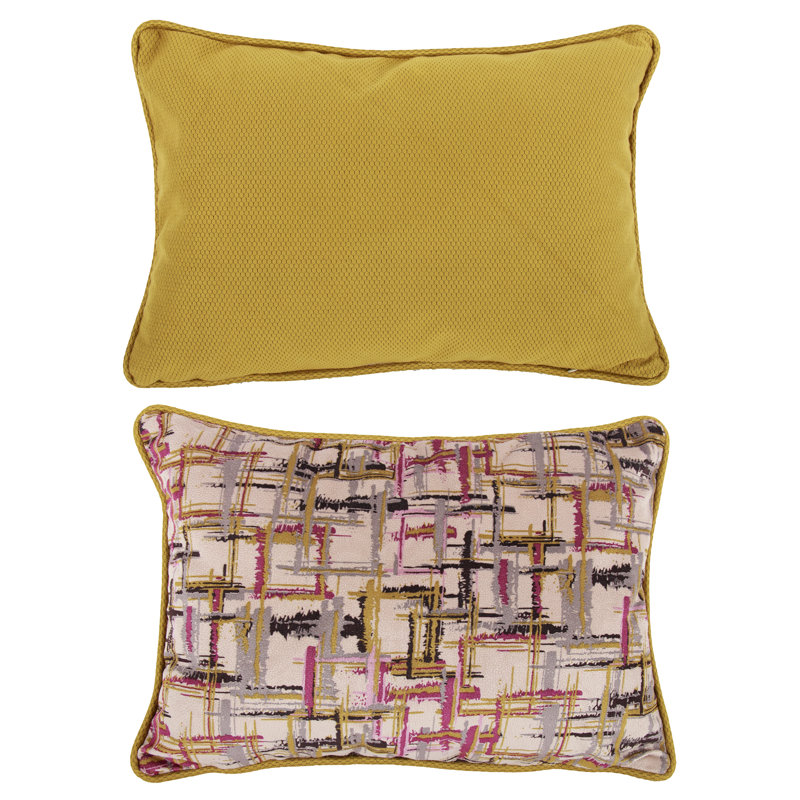  Coussin lombaire géométrique 14 po