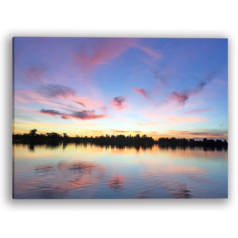 "Reflections of Serenity", art mural sur toile tendue, 16" H x 24" W