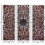 Ensemble de décoration murale en bois sculpté à la main à motif floral en bois brun avec mandala
