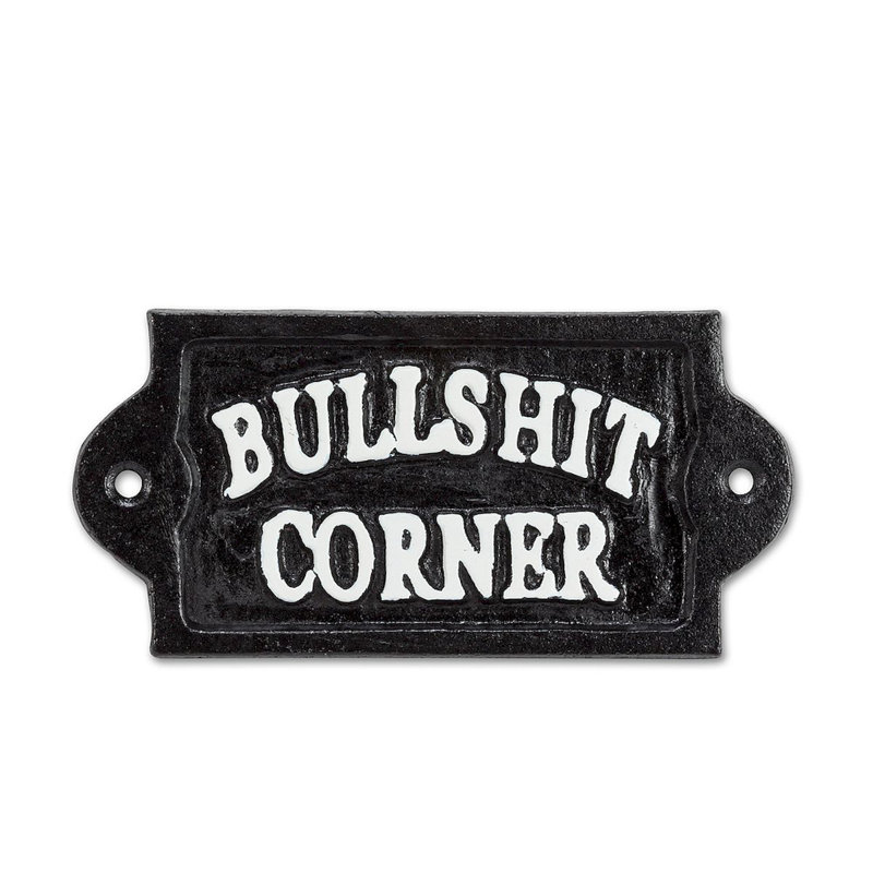 Enseigne de coin Bullshit