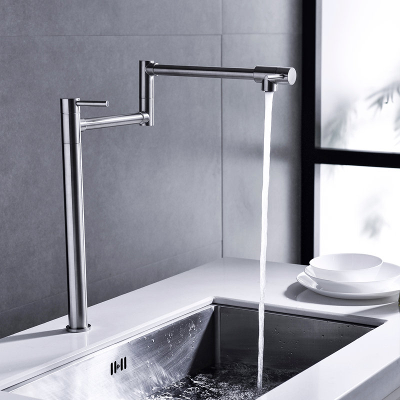 GAWEZA Kitchen Faucet, NIckel