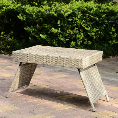 Table pliante grise portative, légère à 7 lb, résistante aux intempéries, facile à entretenir, sans assemblage, 23,5 po de profondeur, 16 de large, haute, pour le rangement, l'entretien, la profondeur du produit, la largeur, la hauteur