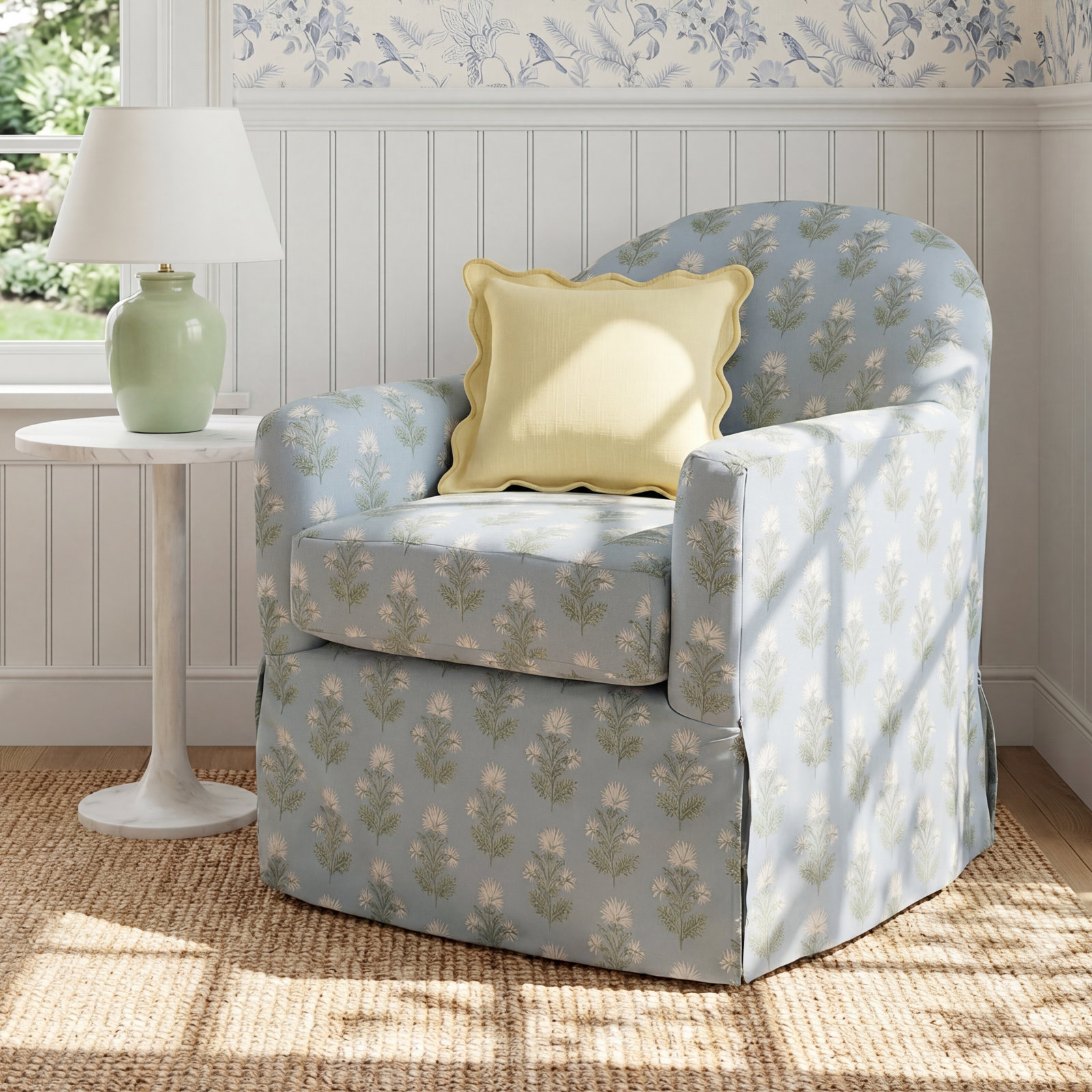 Meg Swivel Chair, Beige
