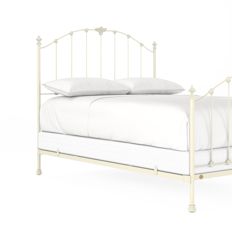 171 Country French Bed | Complete Standard, Gloss Off-White, Queen
