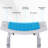 6-Level Height Adjustable Curved Bath Stool - Ideal Spa Shower Chair with Non-Slip Design for Elderly, Injured & Pregnant Women