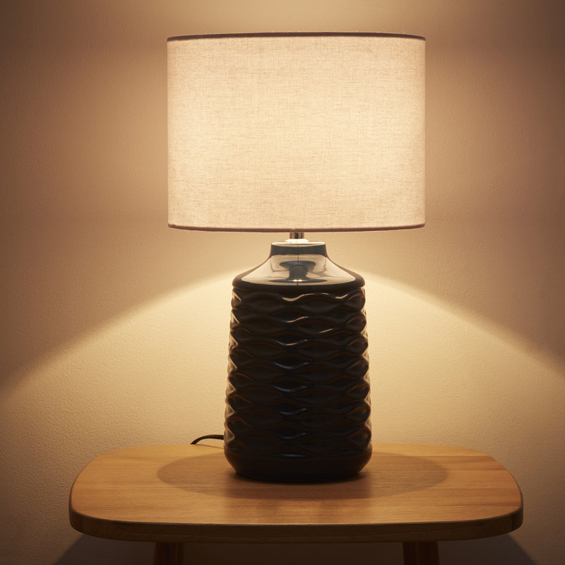 Burce Ceramic Table Lamp, Blue
