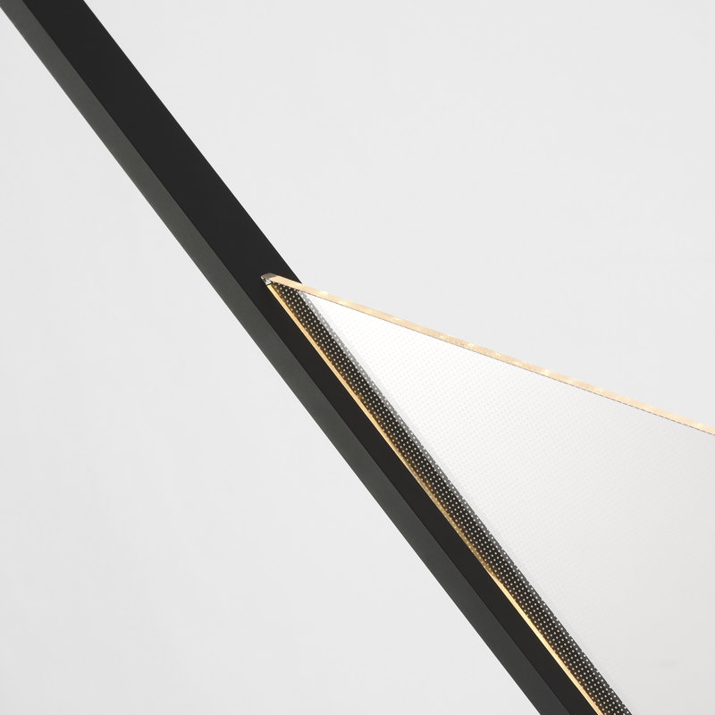 Mizu 1 - Light LED Pendant, 33.5" H x 48.4" W x 1.3" D