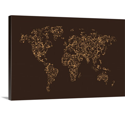 Francy «World Map» par Aniesha, impression