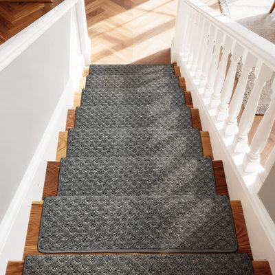Tapis d'escalier bullnosé antidérapant (ensemble de 16)